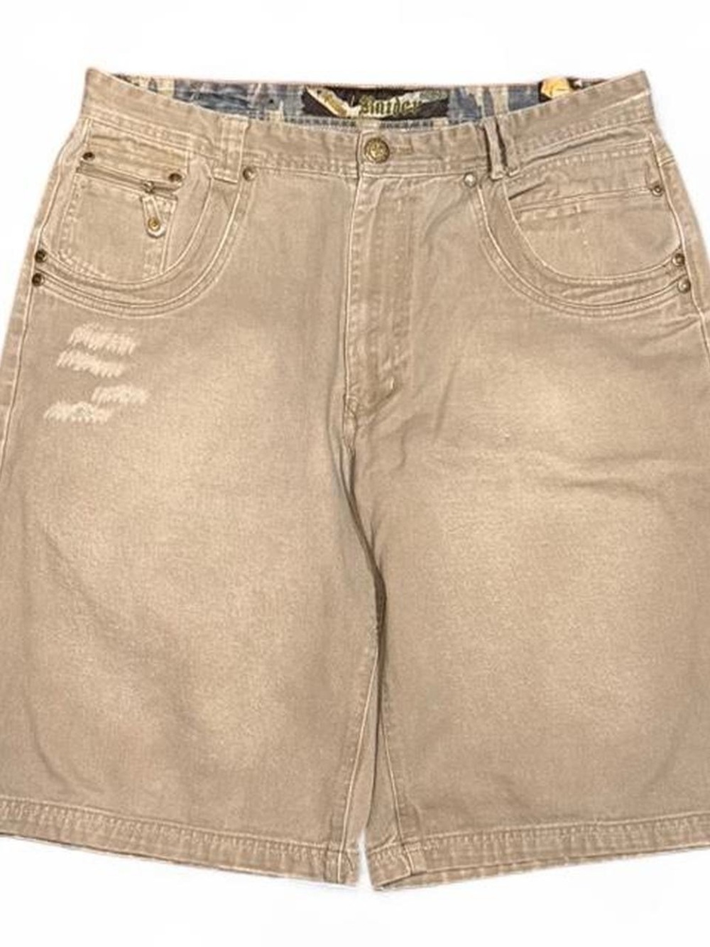 Y2K Raider Distressed Multipocket Baggy Jorts